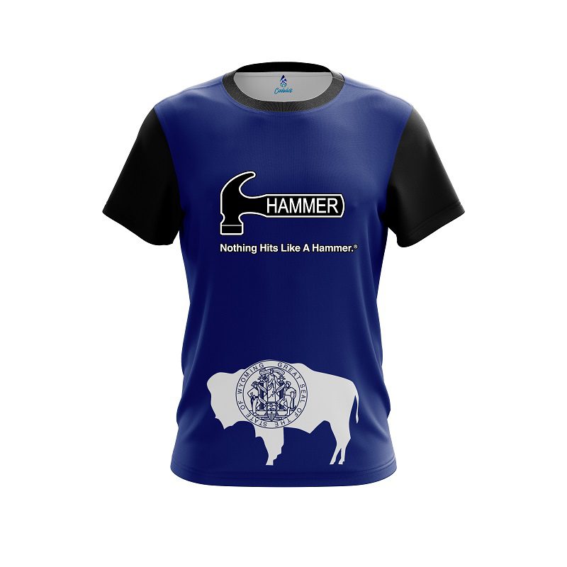 Hammer Wyoming Flag CoolWick Bowling Jersey
