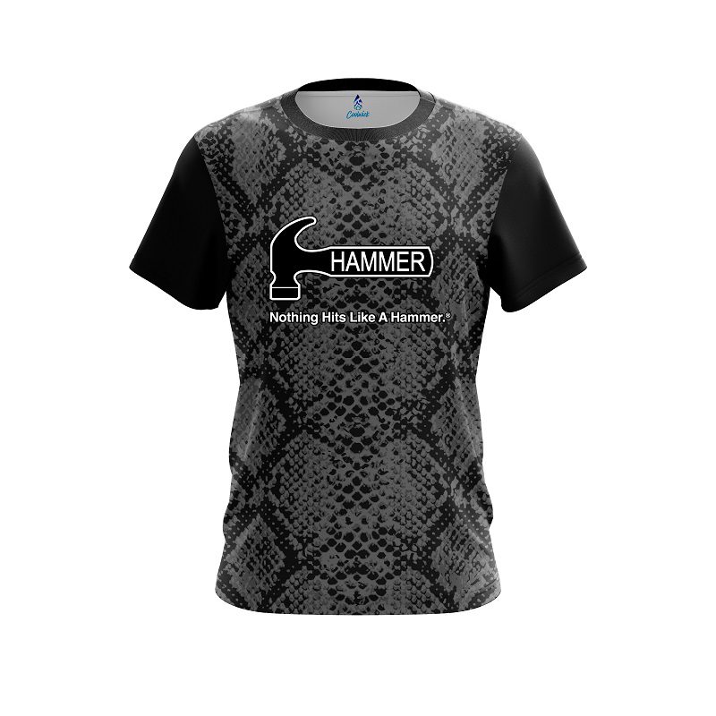 Hammer Snake Skin Black CoolWick Bowling Jersey