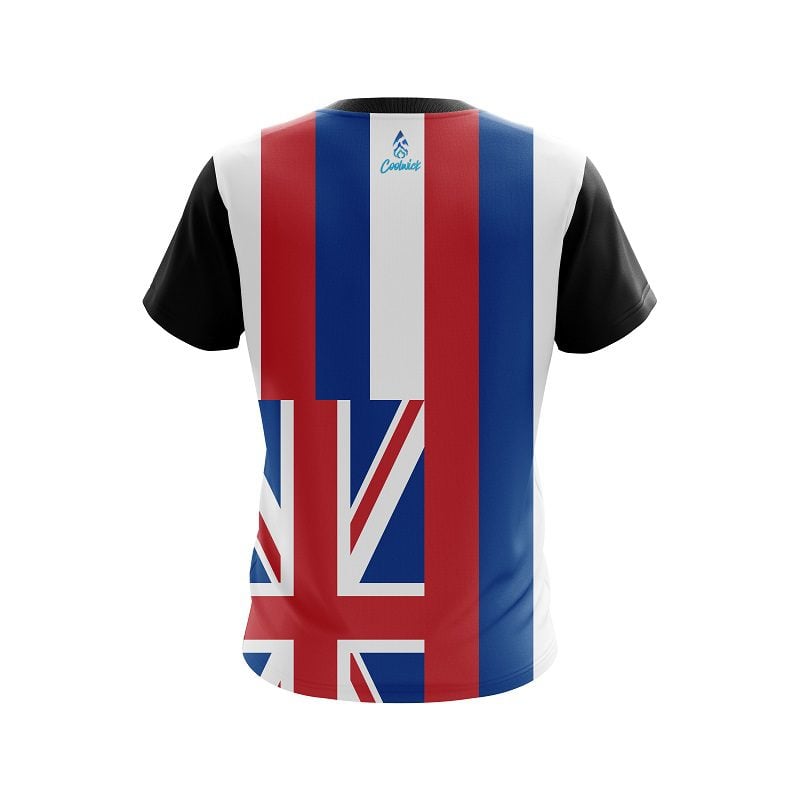 Plain Hawaii Flag CoolWick Bowling Jersey - Image 2