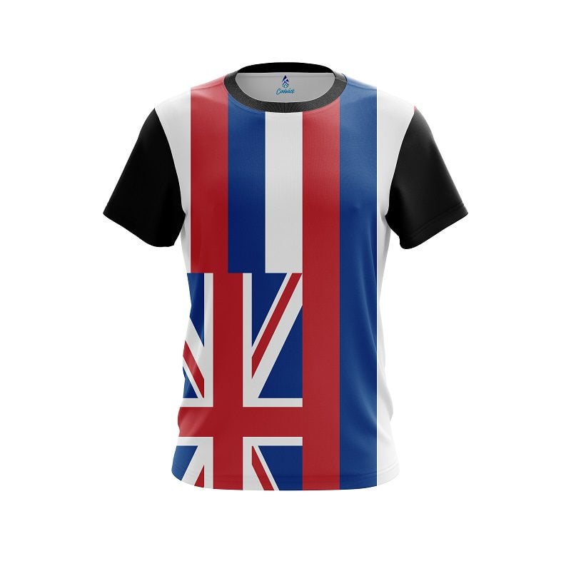 Plain Hawaii Flag CoolWick Bowling Jersey