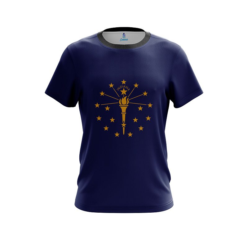 Plain Indiana Flag CoolWick Bowling Jersey