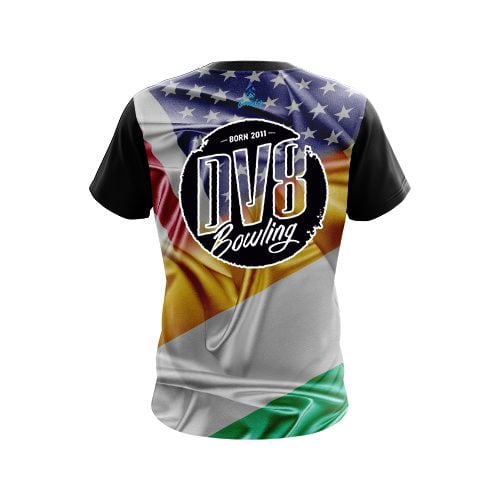 DV8 Ireland USA Flag Shirt CoolWick Bowling Jersey - Image 2