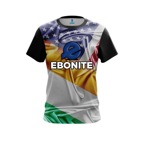 Ebonite Ireland USA Flag Shirt CoolWick Bowling Jersey