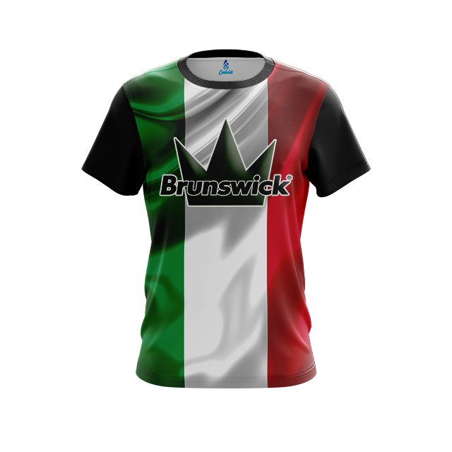 Brunswick Italian Flag CoolWick Bowling Jersey