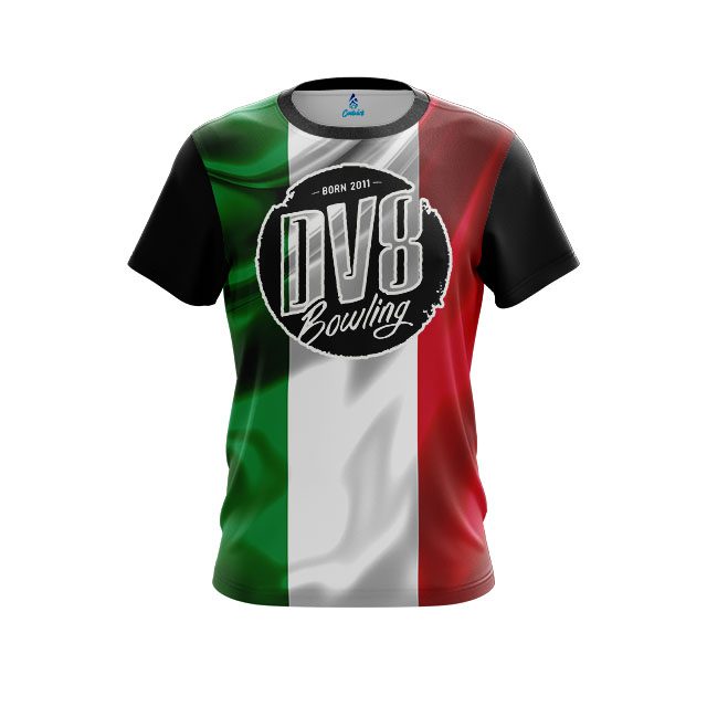 DV8 Italian Flag CoolWick Bowling Jersey