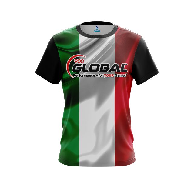 900 Global Italian Flag CoolWick Bowling Jersey