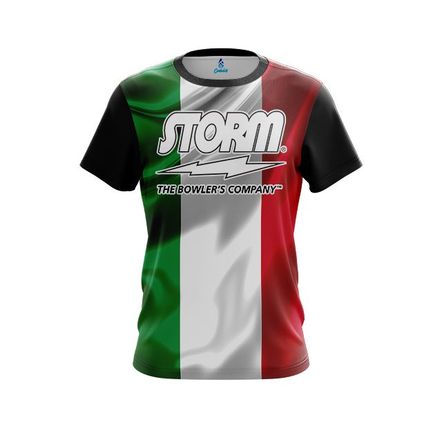 Storm Italian Flag CoolWick Bowling Jersey
