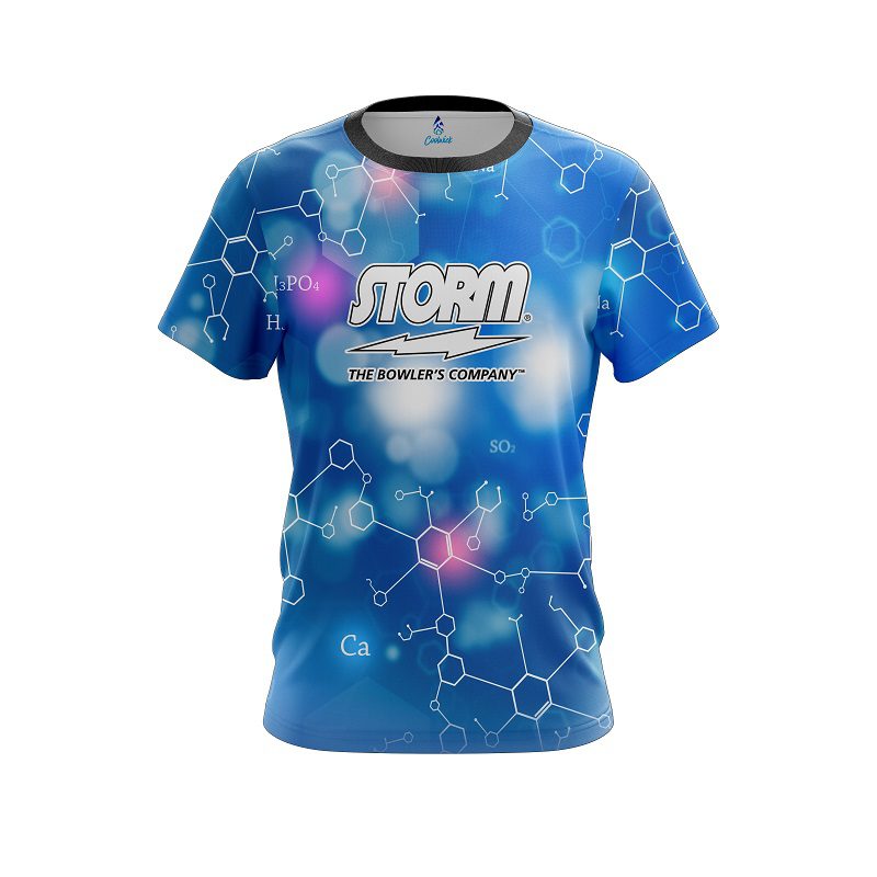 Jacqueline Evans Storm Blue Molecules CoolWick Replica Bowling Jersey