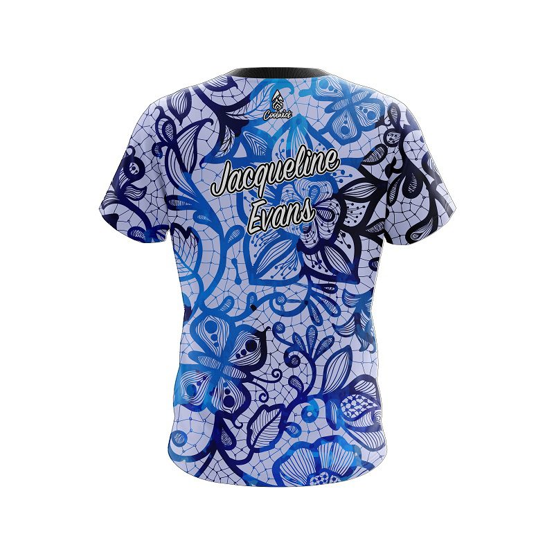 Jacqueline Evans Storm Flowers Replica CoolWick Bowling Jersey - Image 2
