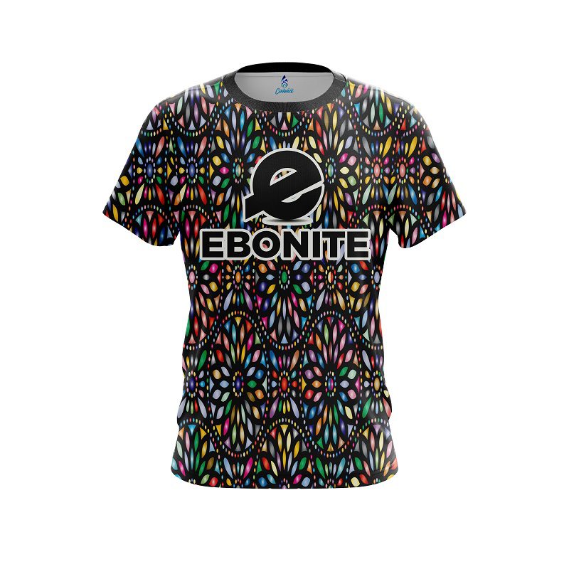 Ebonite Kaleidoscope Black CoolWick Bowling Jersey