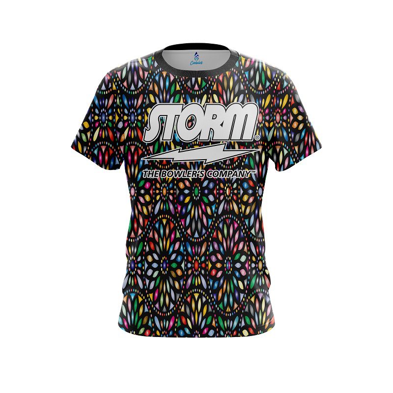 Storm Kaleidoscope Black CoolWick Bowling Jersey