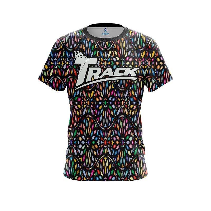 Track Kaleidoscope Black CoolWick Bowling Jersey