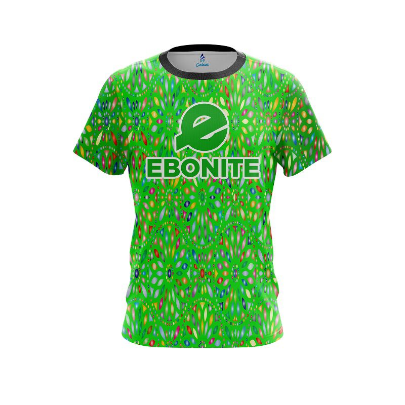 Ebonite Kaleidoscope Lime CoolWick Bowling Jersey