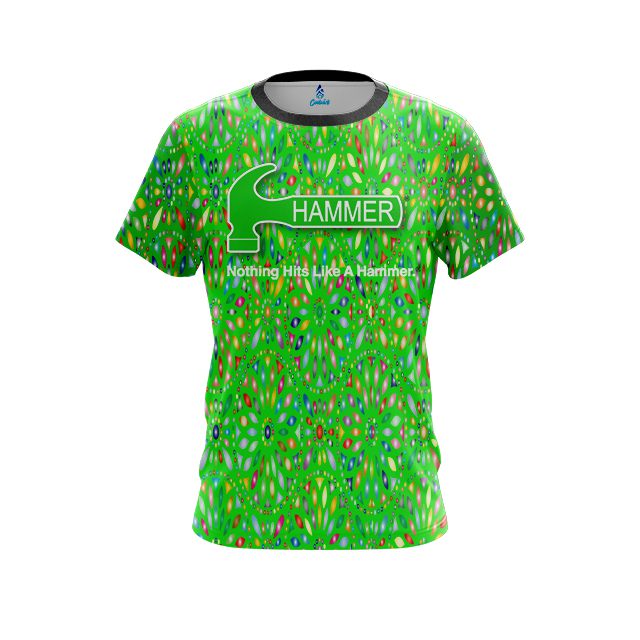 Hammer Kaleidoscope Lime CoolWick Bowling Jersey