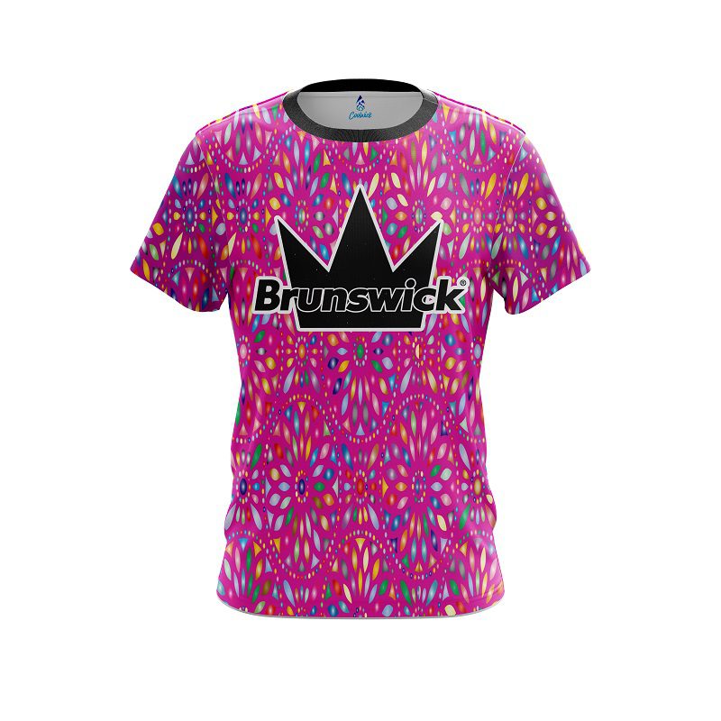 Brunswick Kaleidoscope Pink CoolWick Bowling Jersey
