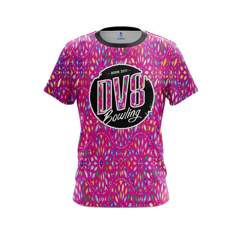 DV8 Kaleidoscope Pink CoolWick Bowling Jersey