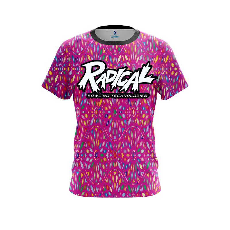 Radical Kaleidoscope Pink CoolWick Bowling Jersey
