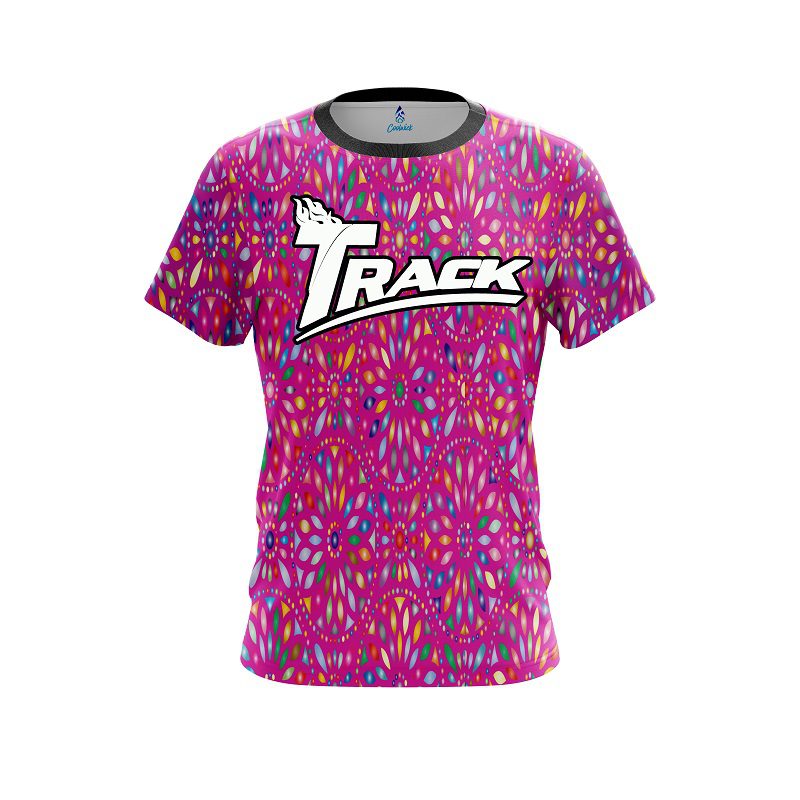 Track Kaleidoscope Pink CoolWick Bowling Jersey