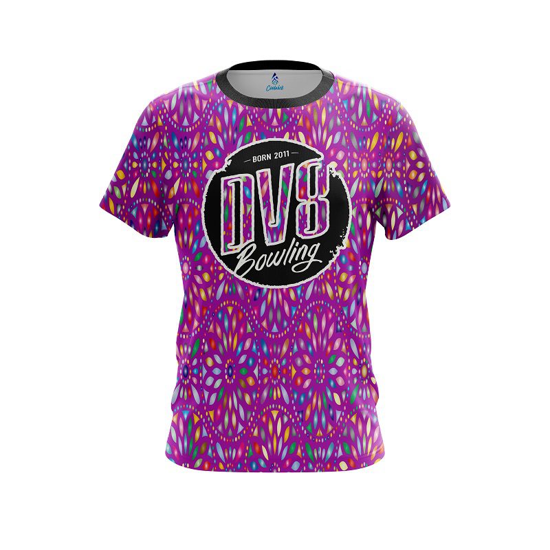 DV8 Kaleidoscope Purple CoolWick Bowling Jersey