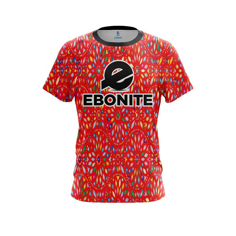 Ebonite Kaleidoscope Red CoolWick Bowling Jersey