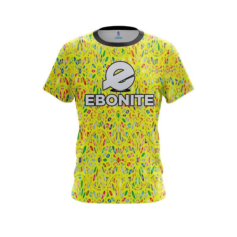 Ebonite Kaleidoscope Yellow CoolWick Bowling Jersey