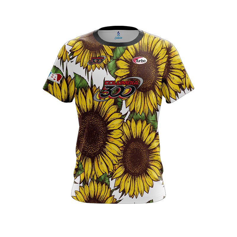Katie Thornton Columbia 300 Sunflowers CoolWick Bowling Jersey