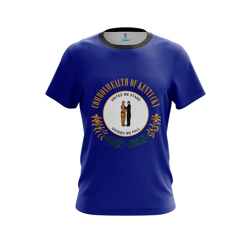 Plain Kentucky Flag CoolWick Bowling Jersey