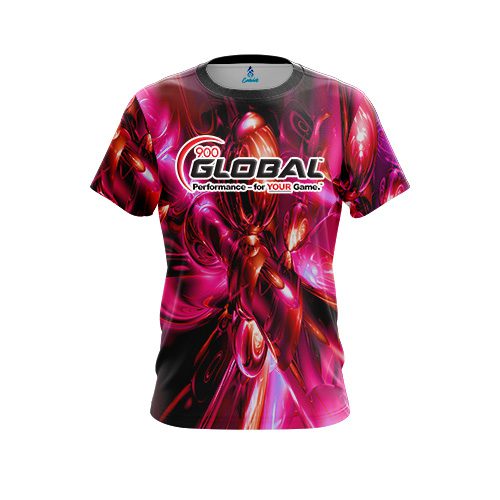 900 Global Liquid Plasma Red CoolWick Bowling Jersey