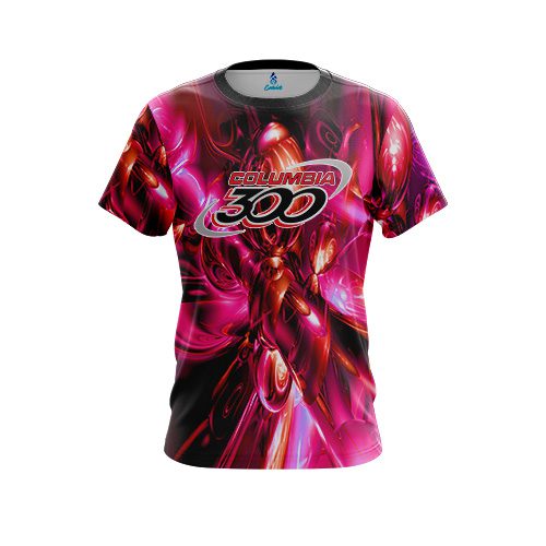 Columbia 300 Liquid Plasma Red CoolWick Bowling Jersey