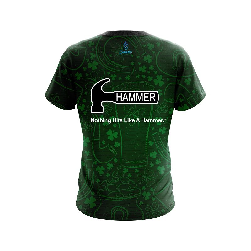 Hammer Lucky Shamrock CoolWick Bowling Jersey - Image 2