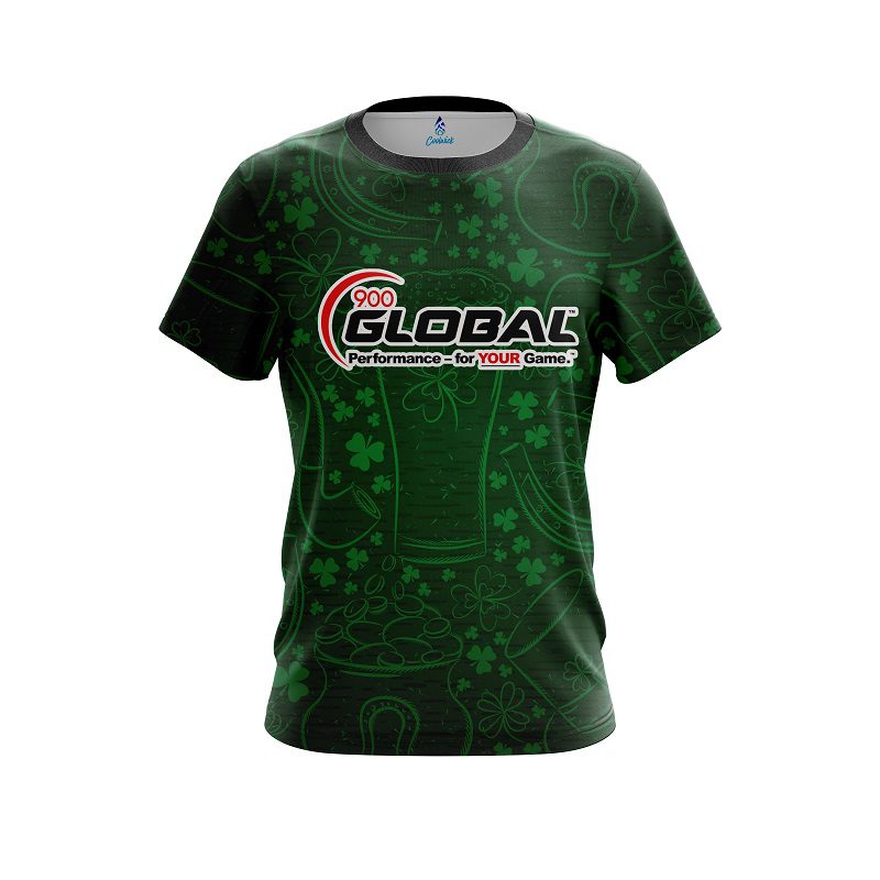 900 Global Lucky Shamrock CoolWick Bowling Jersey