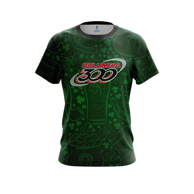 Columbia 300 Lucky Shamrock CoolWick Bowling Jersey