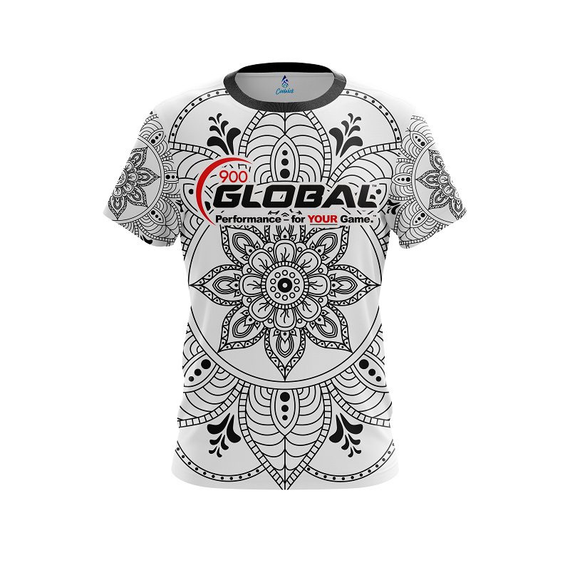 900 Global Mandala Pedal CoolWick Bowling Jersey