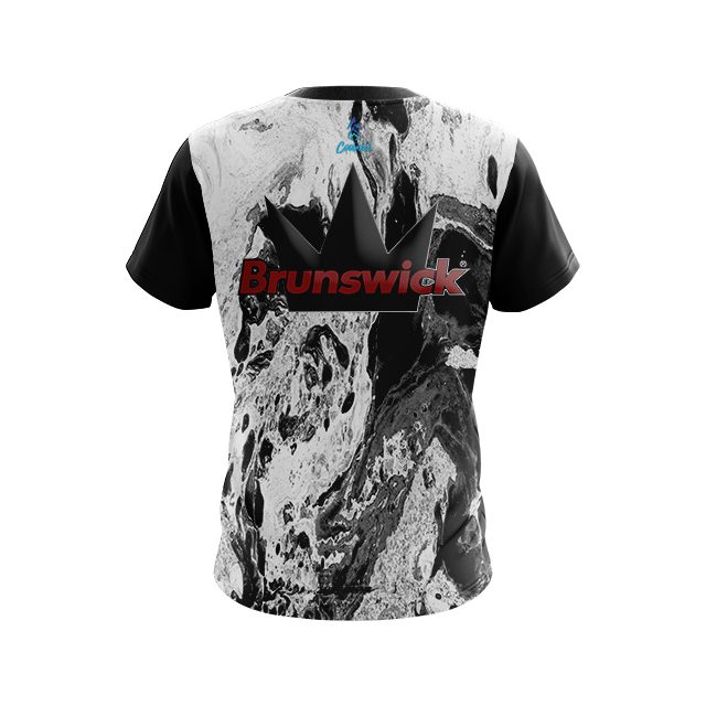 Brunswick Marble Black CoolWick Bowling Jersey - Image 2
