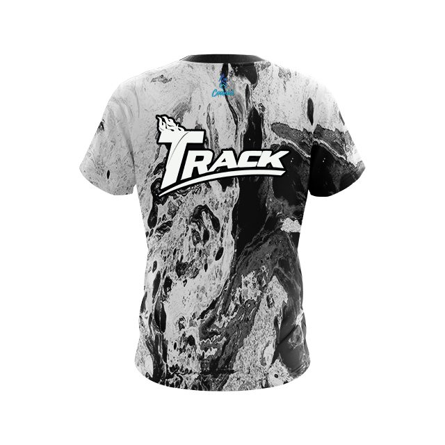 Track Black Marble CoolWick Bowling Jersey - Image 2