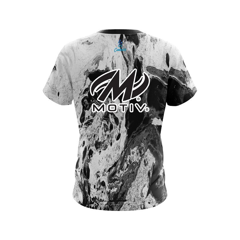 Motiv Marble Black CoolWick Bowling Jersey - Image 2