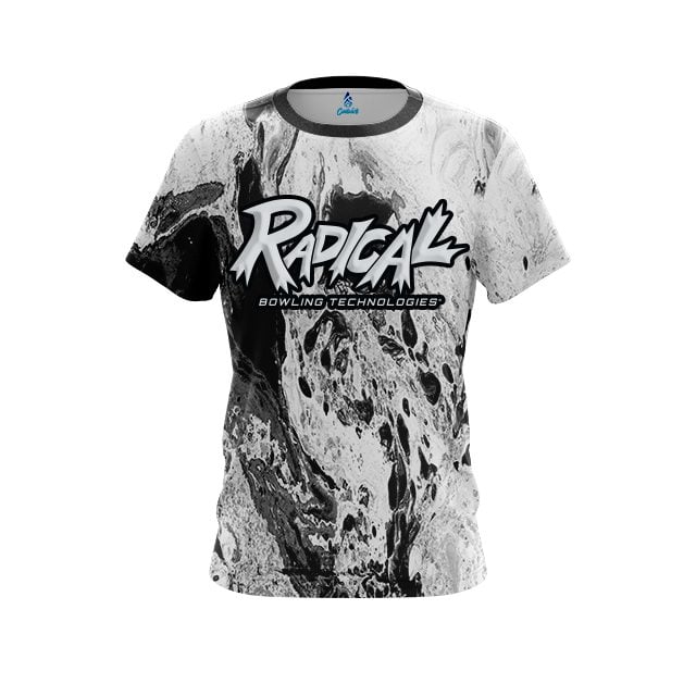 Radical Marble Black CoolWick Bowling Jersey