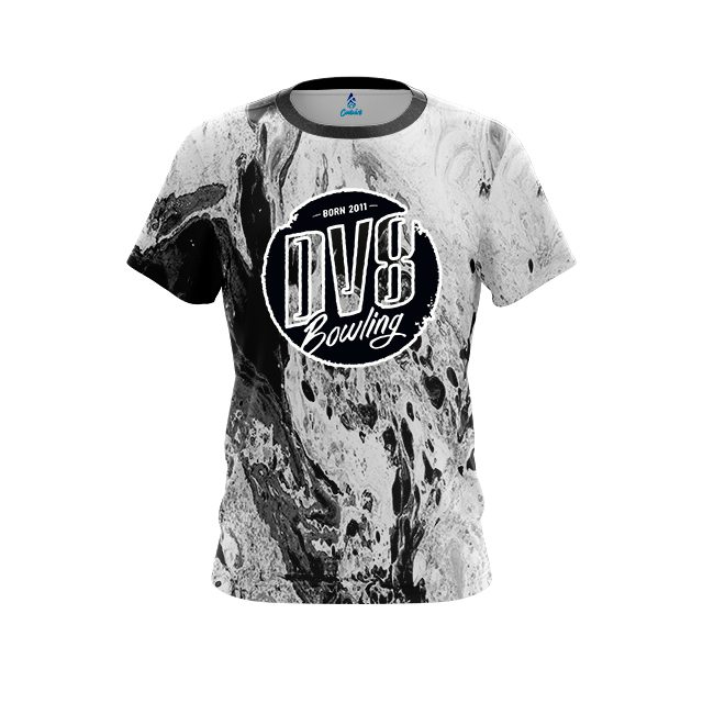 DV8 Marble Black CoolWick Bowling Jersey