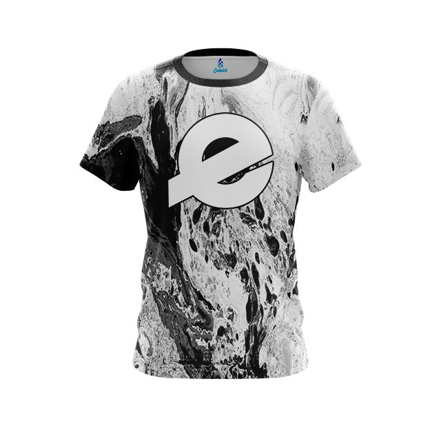 Ebonite Marble Black CoolWick Bowling Jersey