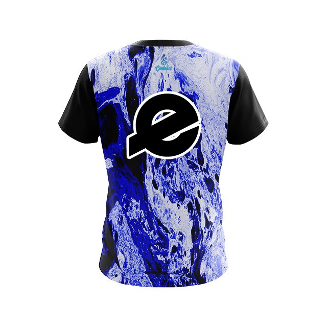 Ebonite Marble Blue CoolWick Bowling Jersey - Image 2