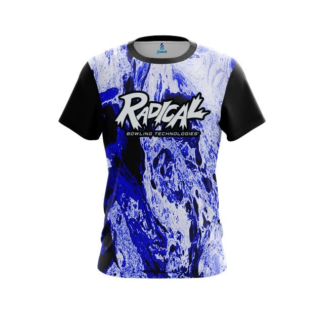 Radical Marble Blue CoolWick Bowling Jersey