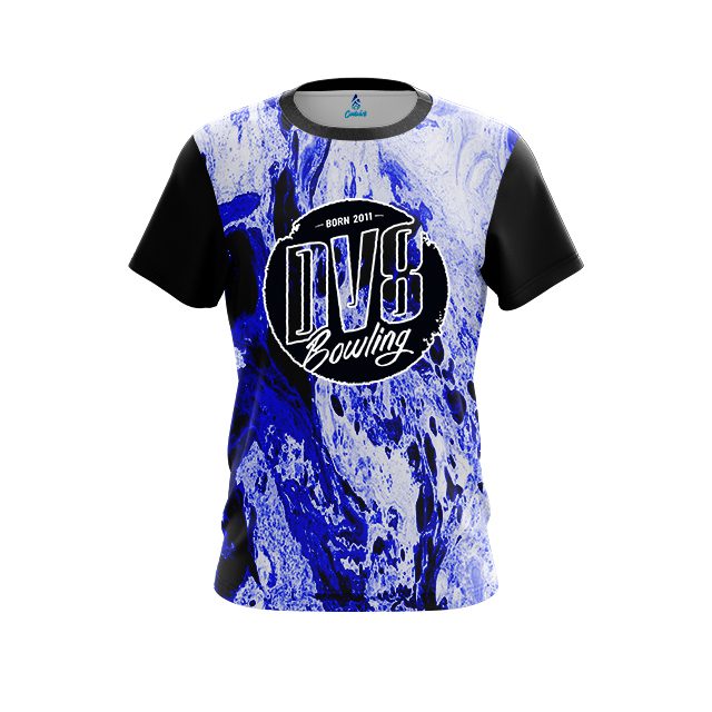 DV8 Marble Blue CoolWick Bowling Jersey
