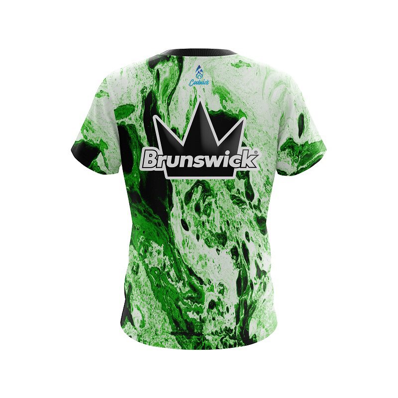 Brunswick Marble Green CoolWick Bowling Jersey - Image 2