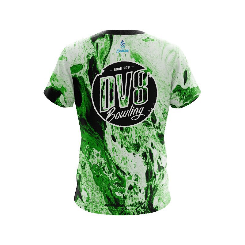 DV8 Marble Green CoolWick Bowling Jersey - Image 2