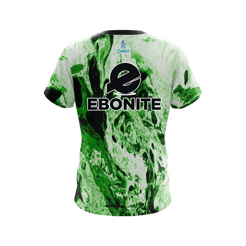 Ebonite Marble Green CoolWick Bowling Jersey - Image 2