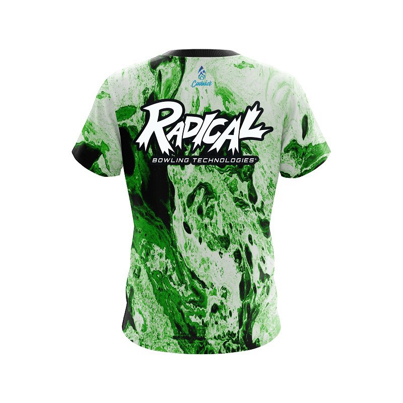 Radical Marble Green CoolWick Bowling Jersey - Image 2