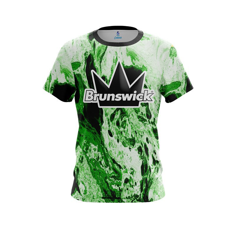 Brunswick Marble Green CoolWick Bowling Jersey