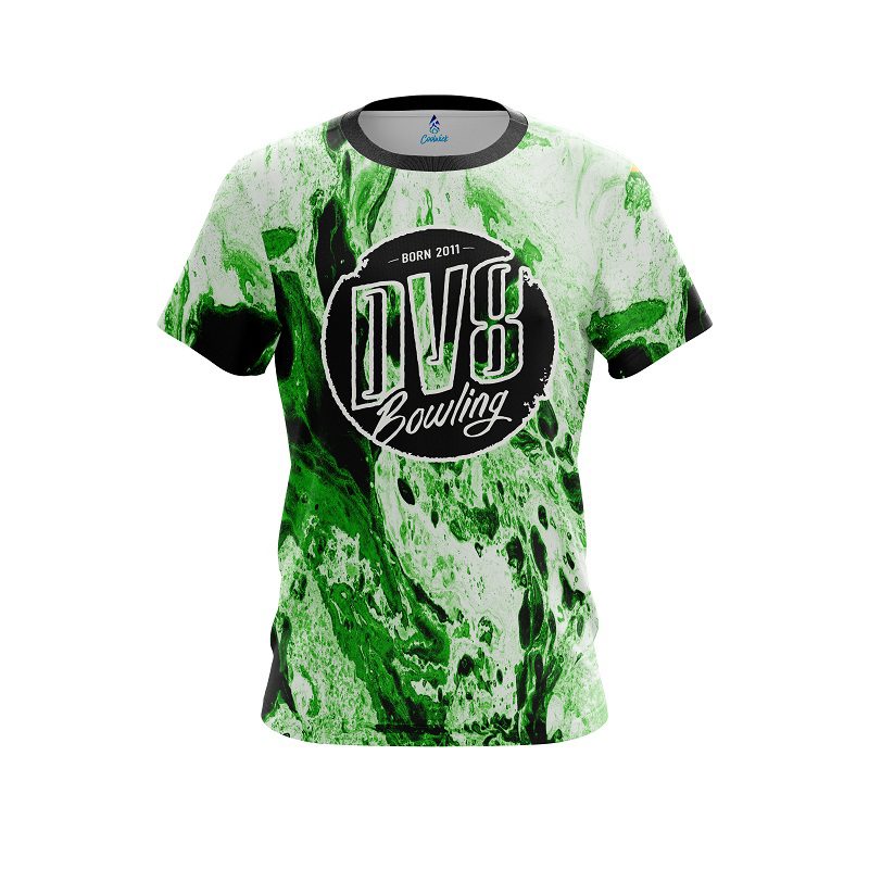 DV8 Marble Green CoolWick Bowling Jersey