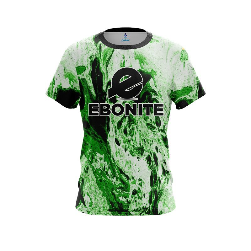 Ebonite Marble Green CoolWick Bowling Jersey