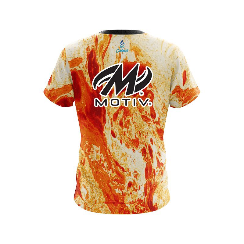 Motiv Marble Orange CoolWick Bowling Jersey - Image 2